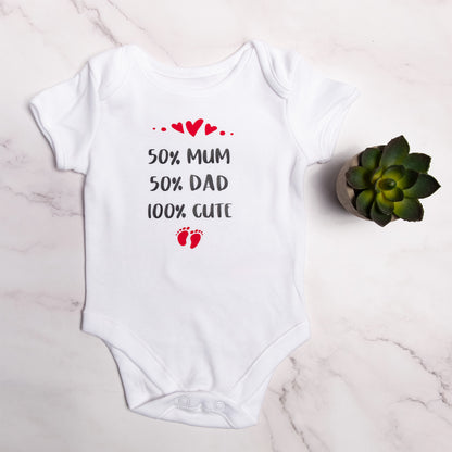 PERSONALISED BABY VEST OR GROW AGE AGE 0-3 , 3-6 , 6-9 or 9-12 or 12-18 100% cotton