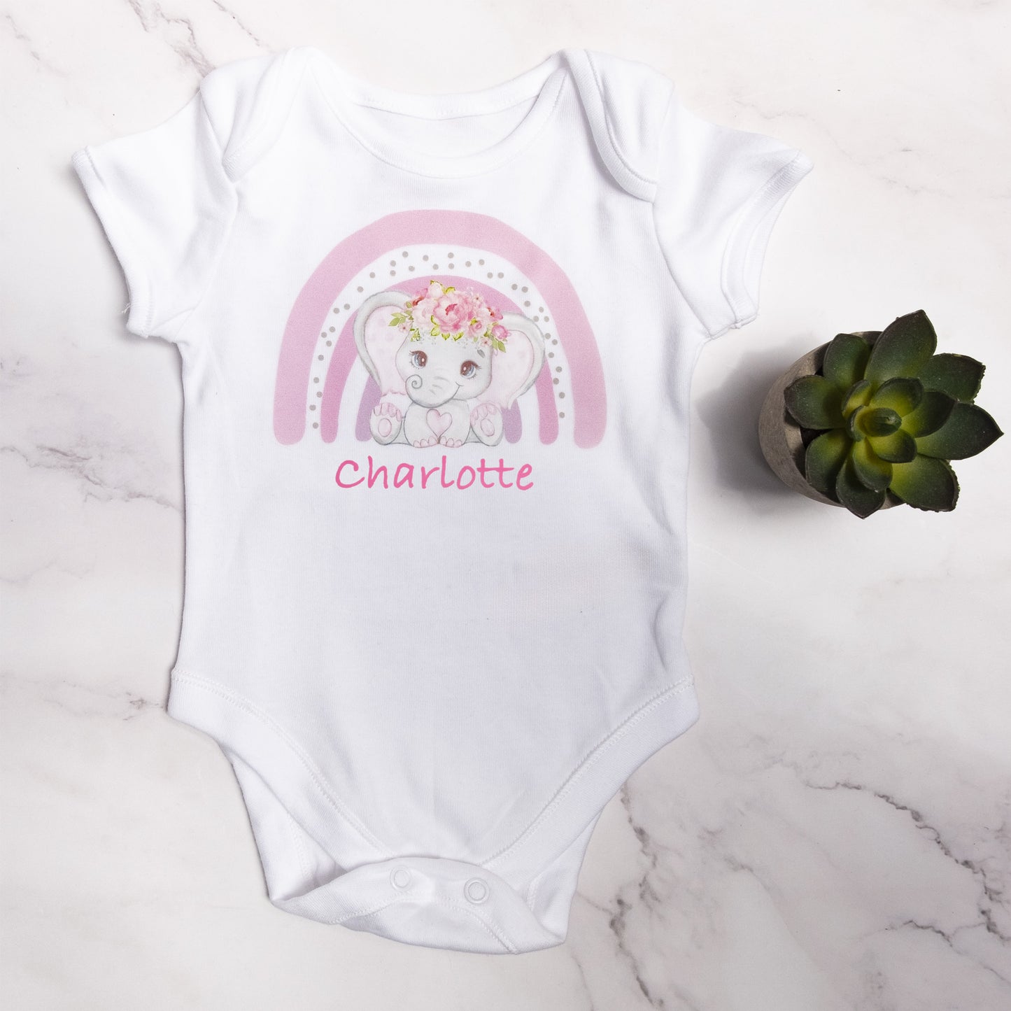 PERSONALISED BABY VEST OR GROW AGE AGE 0-3 , 3-6 , 6-9 or 9-12 or 12-18 100% cotton