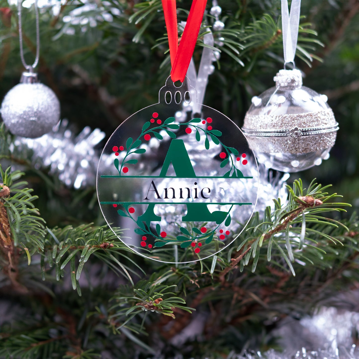 PERSONALISED CHRISTMAS TREE DECORATIONS