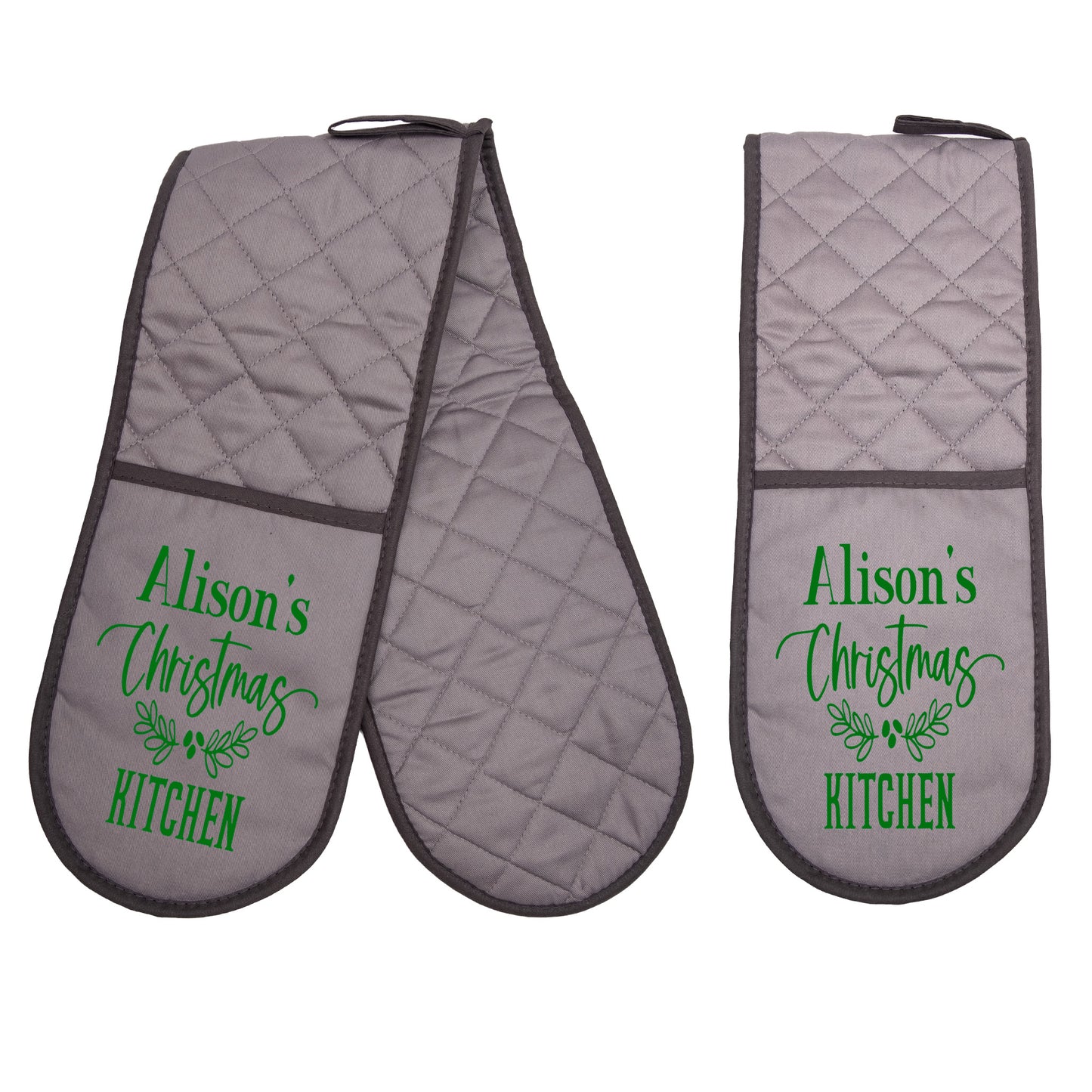 FESTIVE OVEN GLOVES