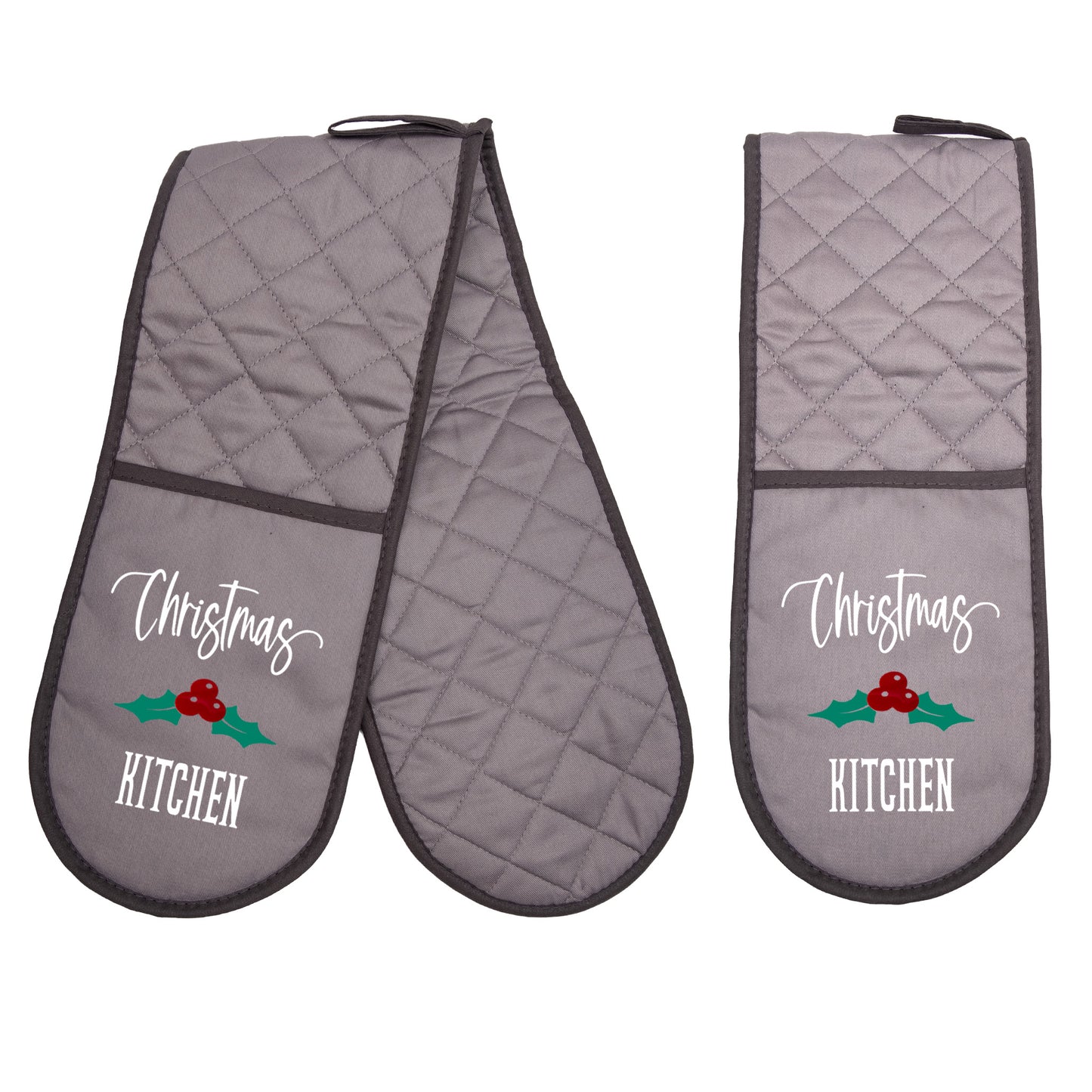 FESTIVE OVEN GLOVES