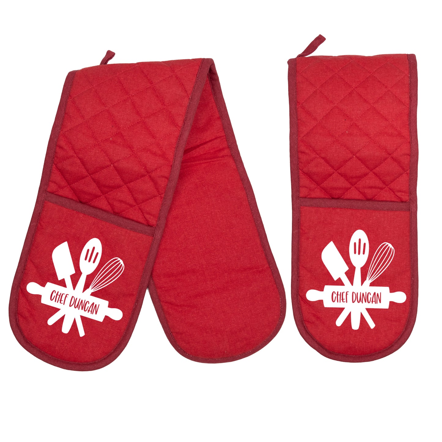 FESTIVE OVEN GLOVES