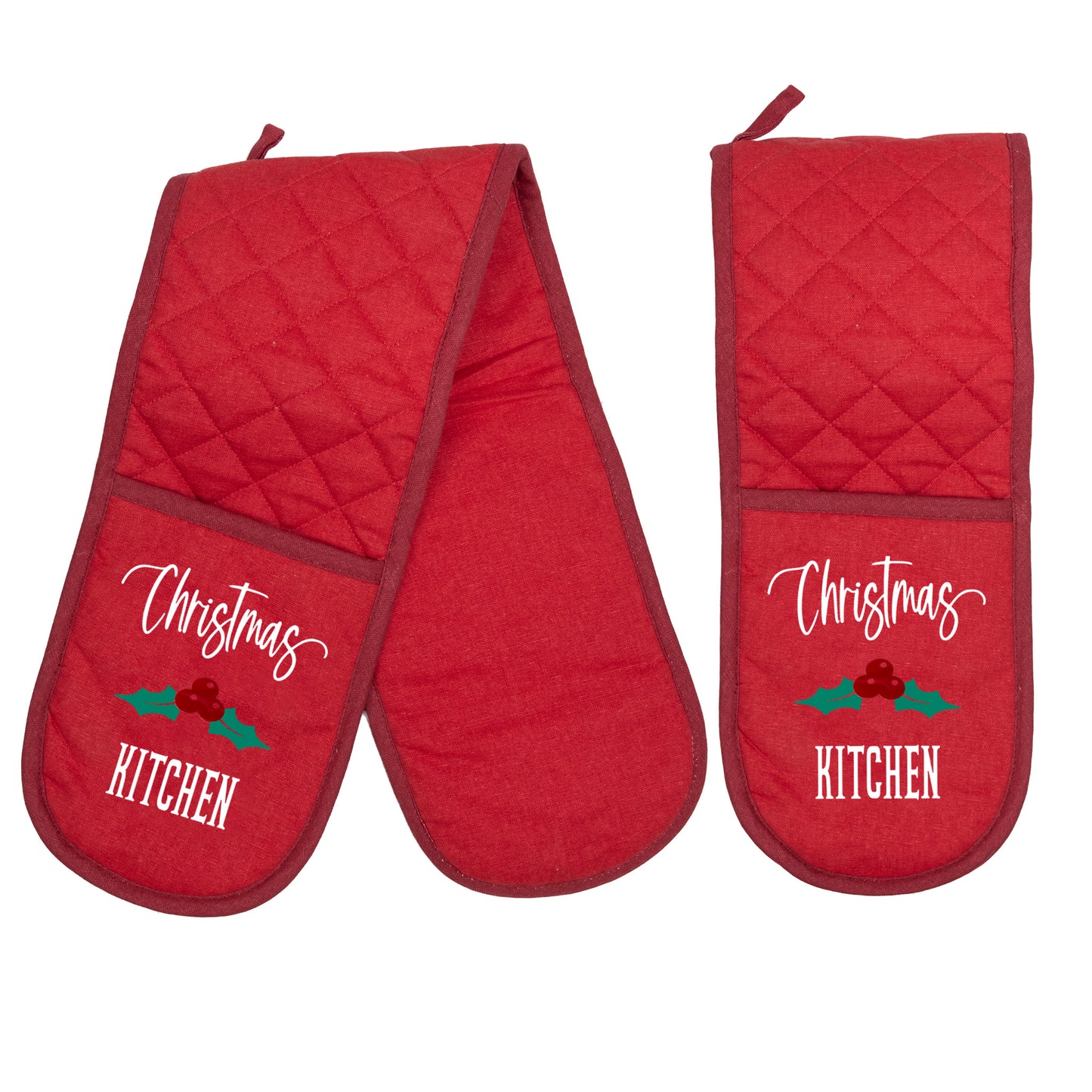 FESTIVE OVEN GLOVES