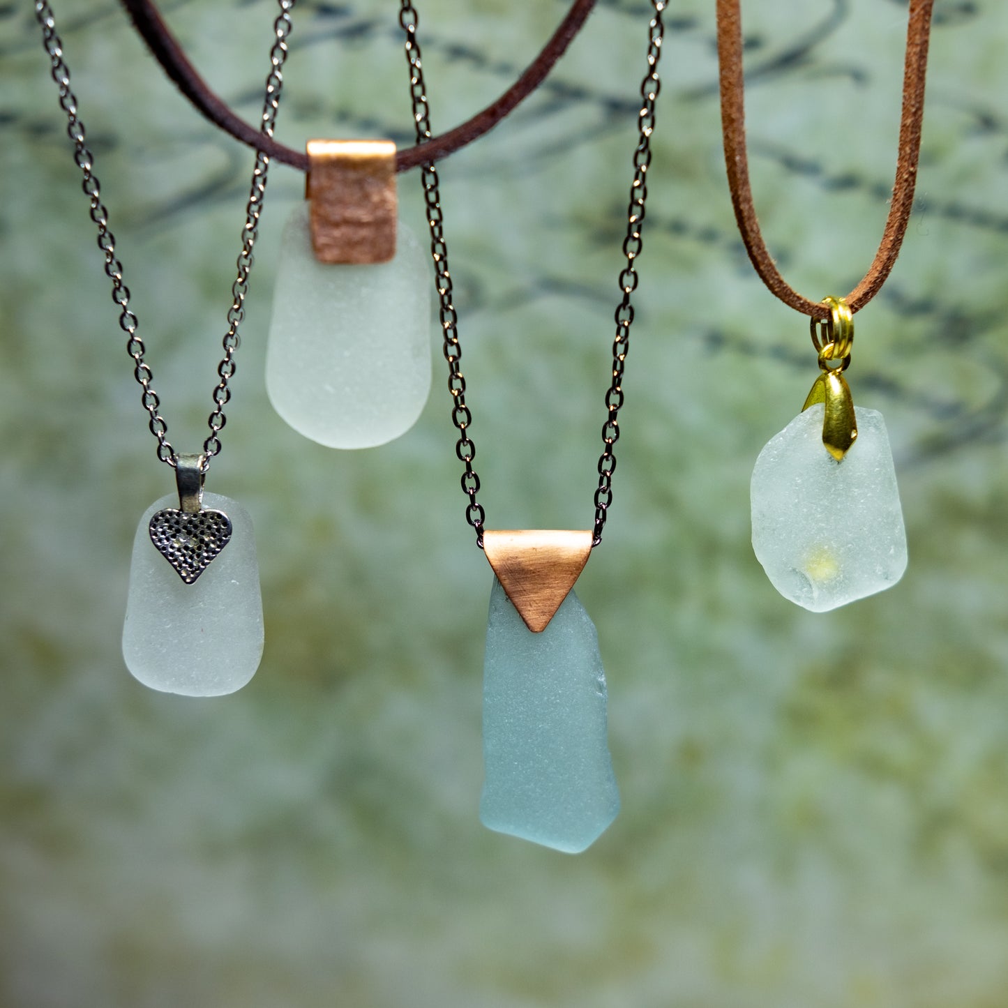 SEA GLASS NECKLACES - ALL UNIQUE PIECES